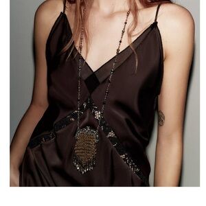 Zara Black and Gold Necklace